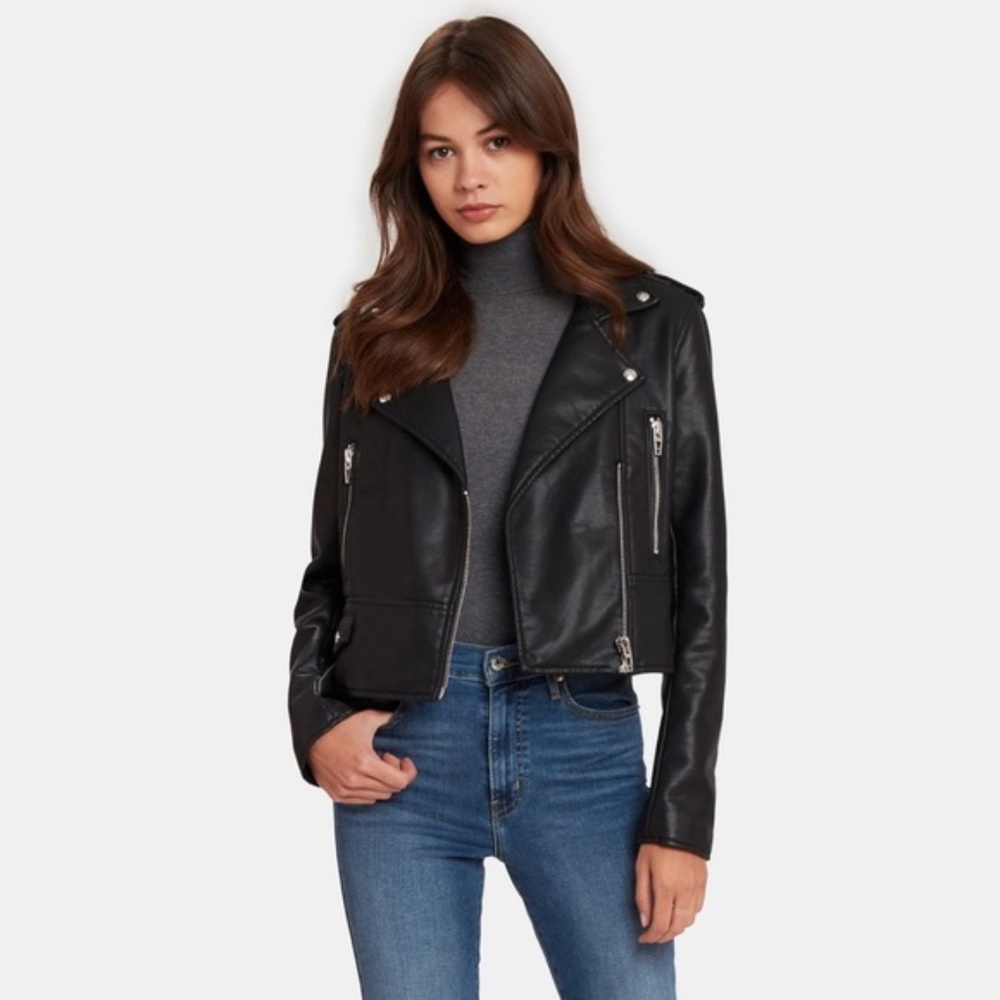 Blank NYC  moto leather jacket